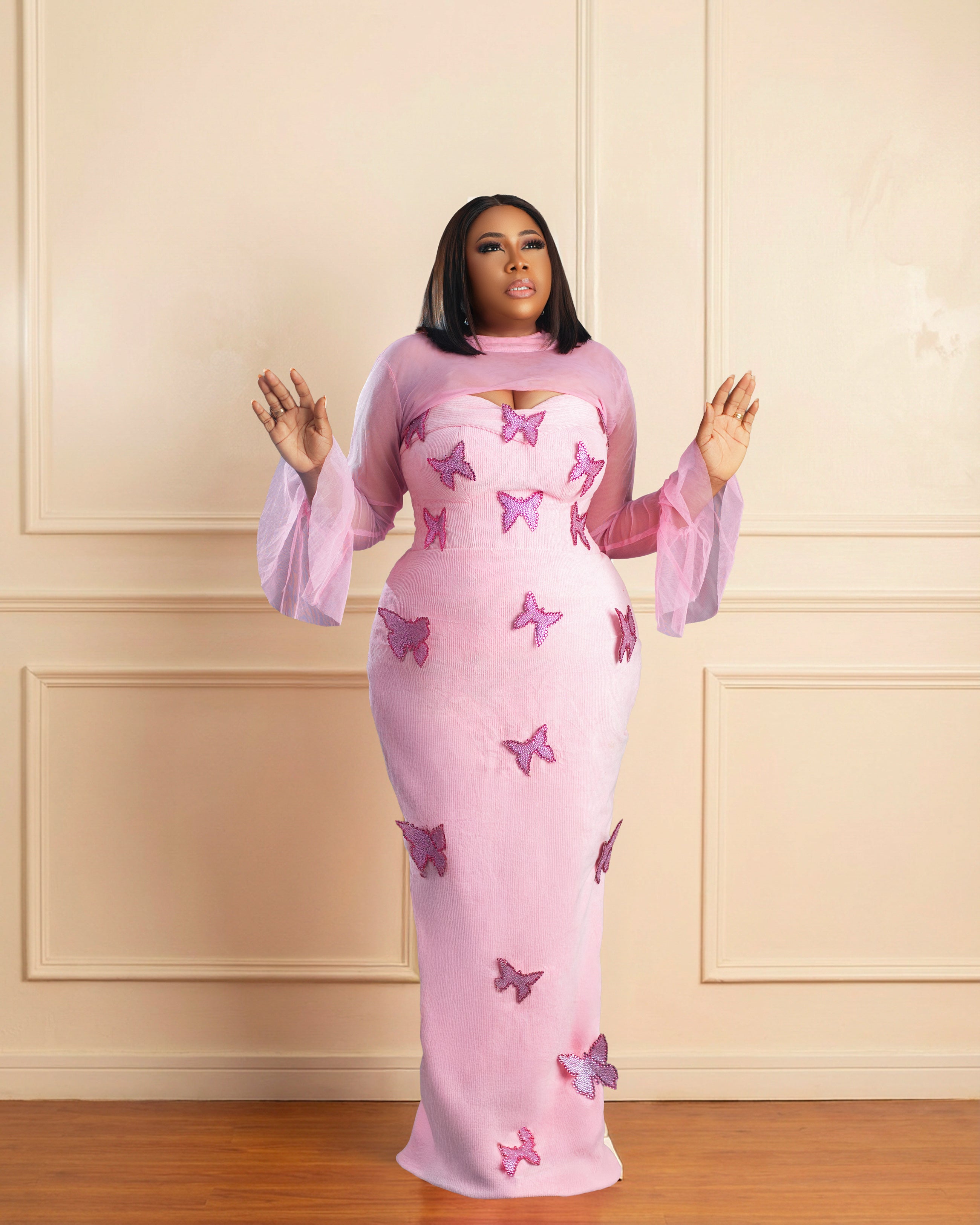 Isabelle Couture Corset Gown | Lace-Up Back Statement Dress