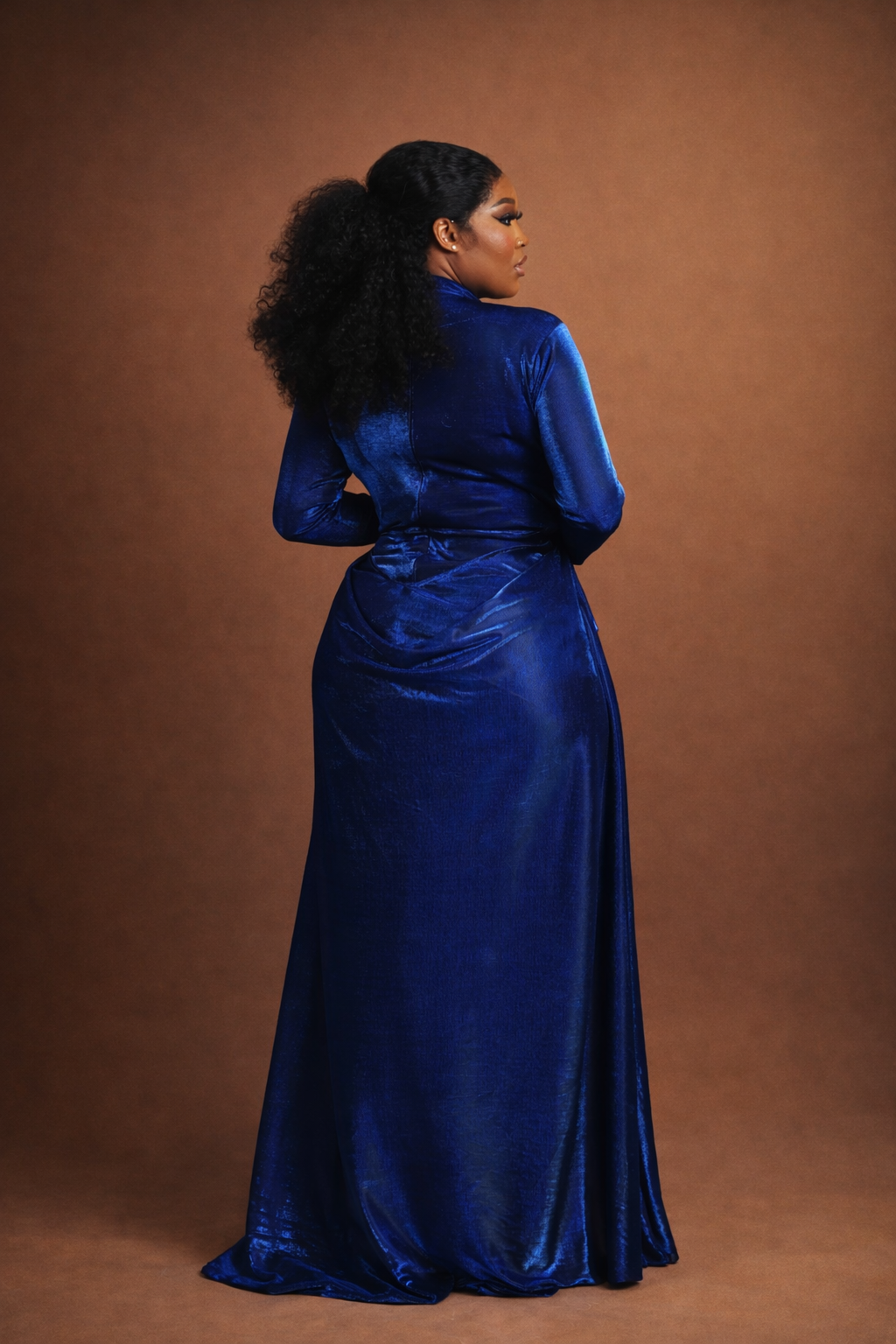 Elysia Shimmery Chiffon Gown | Elegant Ready to Wear by Nigerian Designer