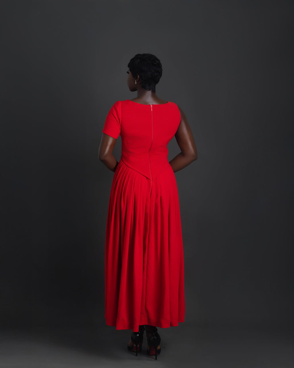 Valencia Midi Dress – Elegant Structured Occasion Dress | Nonnistics