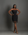 ONYX Dress | Elegant Black Strapless Dress by Nonnistics