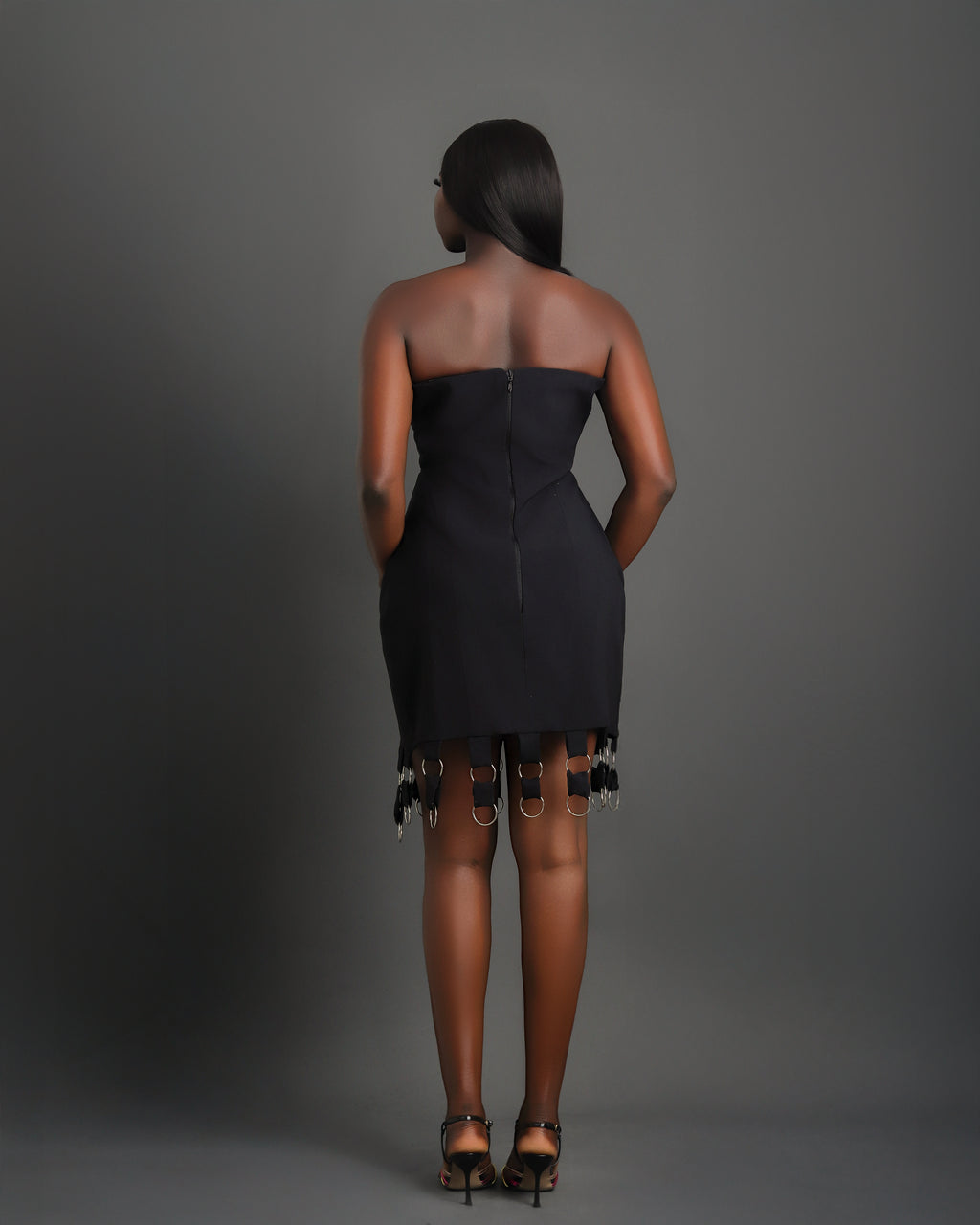 ONYX Dress | Elegant Black Strapless Dress by Nonnistics