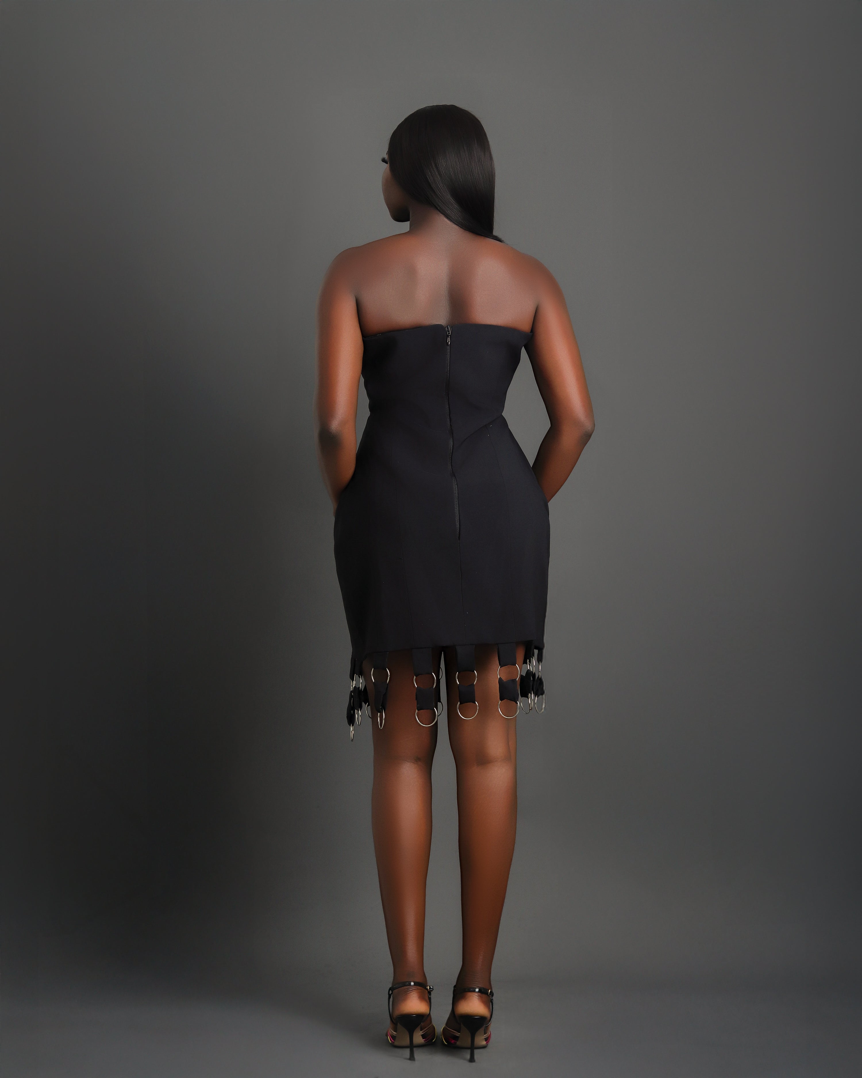 ONYX Dress | Elegant Black Strapless Dress by Nonnistics