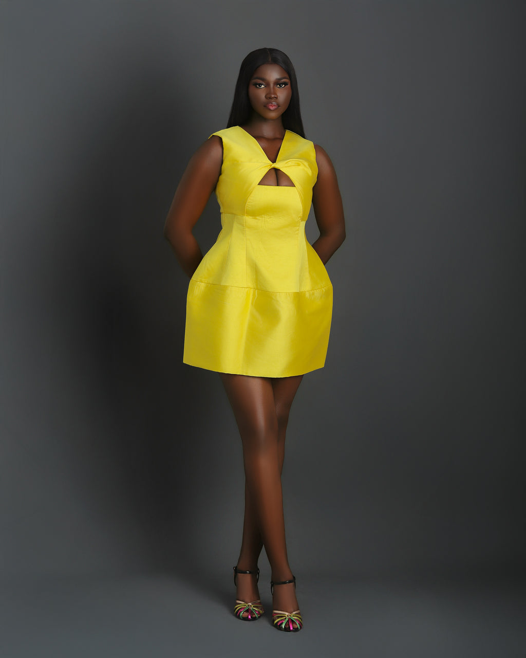 LUMINA Dress | Elegant Yellow Ready-to-Wear by Nonnistics