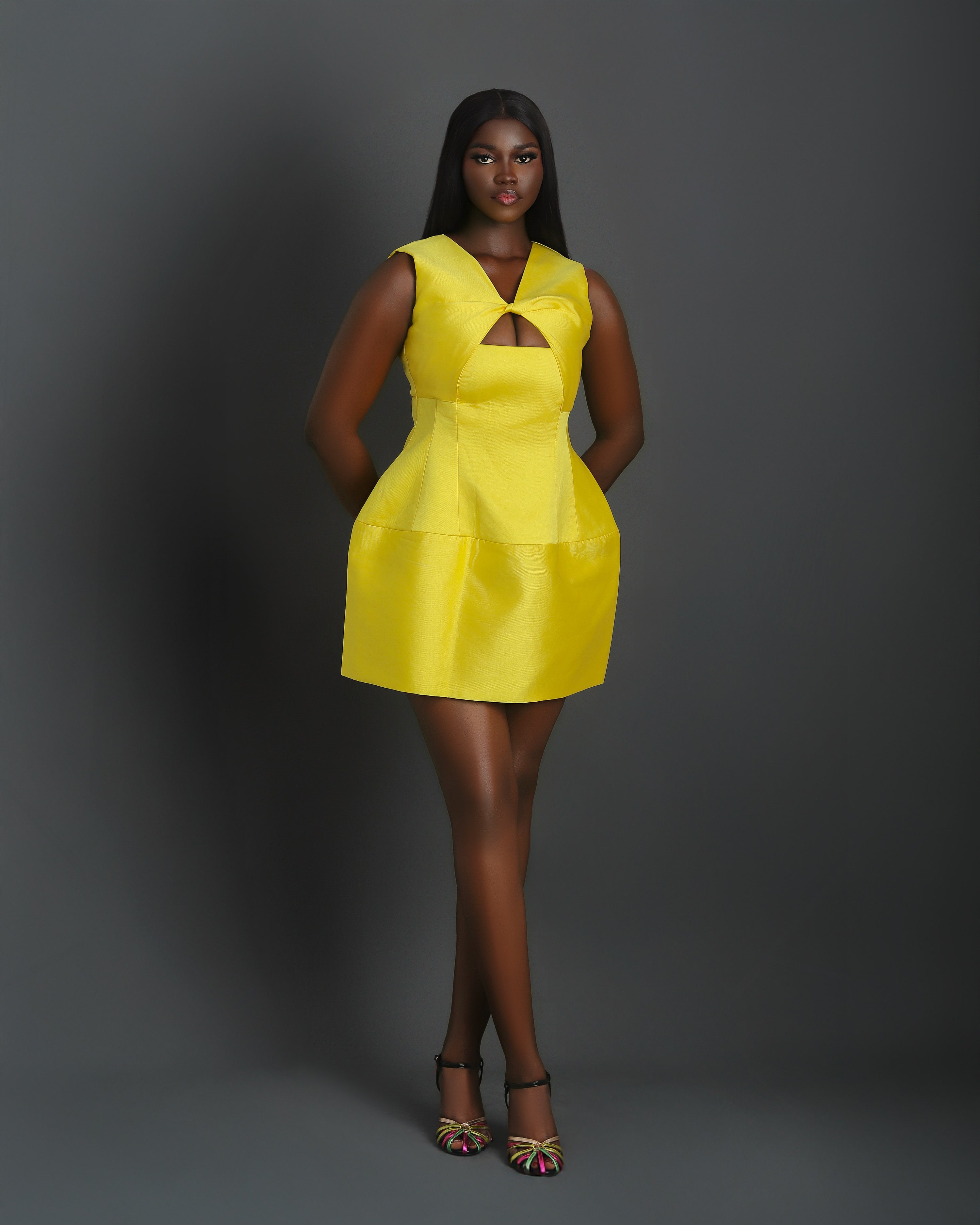 LUMINA Dress | Elegant Yellow Ready-to-Wear by Nonnistics