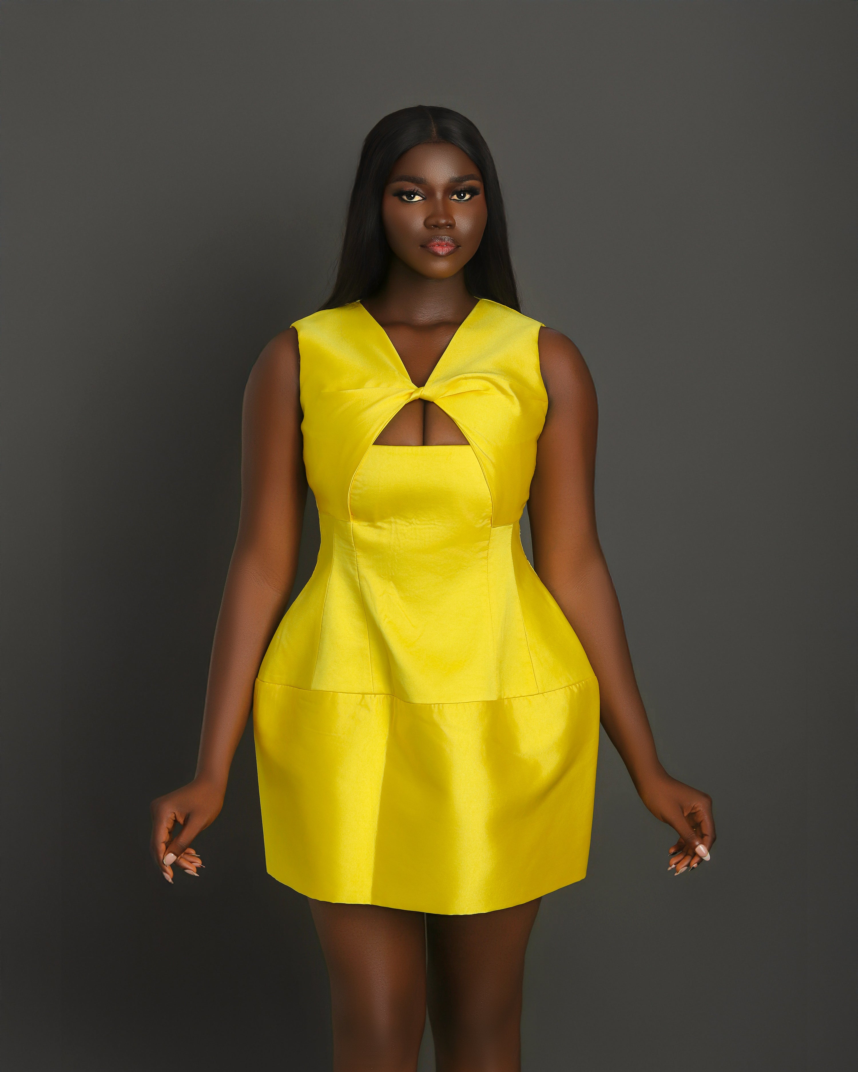 LUMINA Dress | Elegant Yellow Ready-to-Wear by Nonnistics