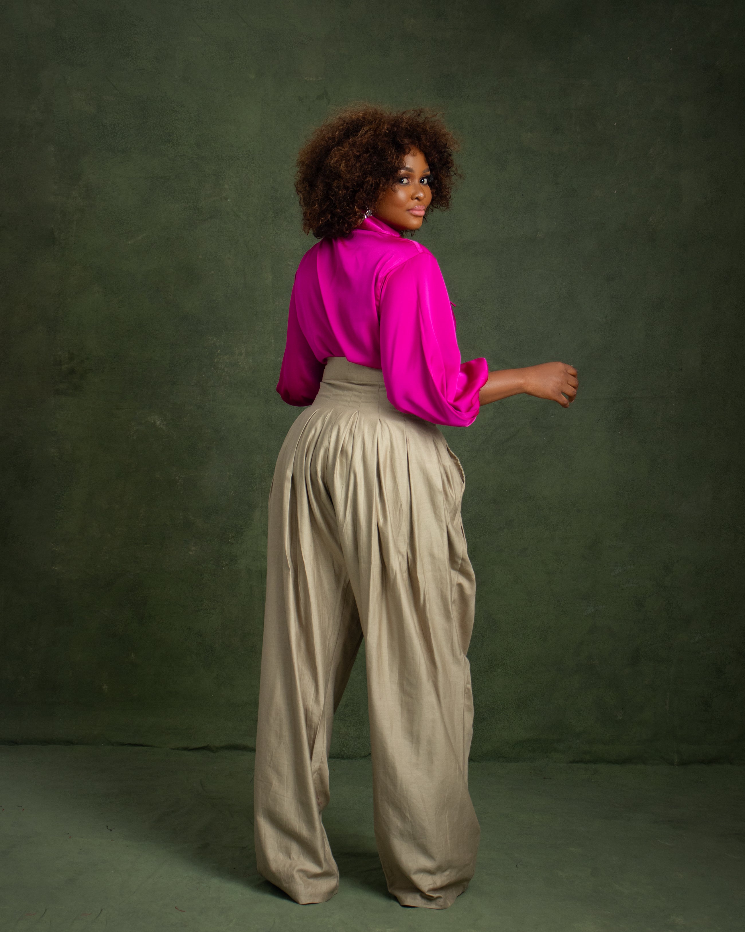 LINEN Pleated Pants | Wide-Leg Trousers by Nonnistics