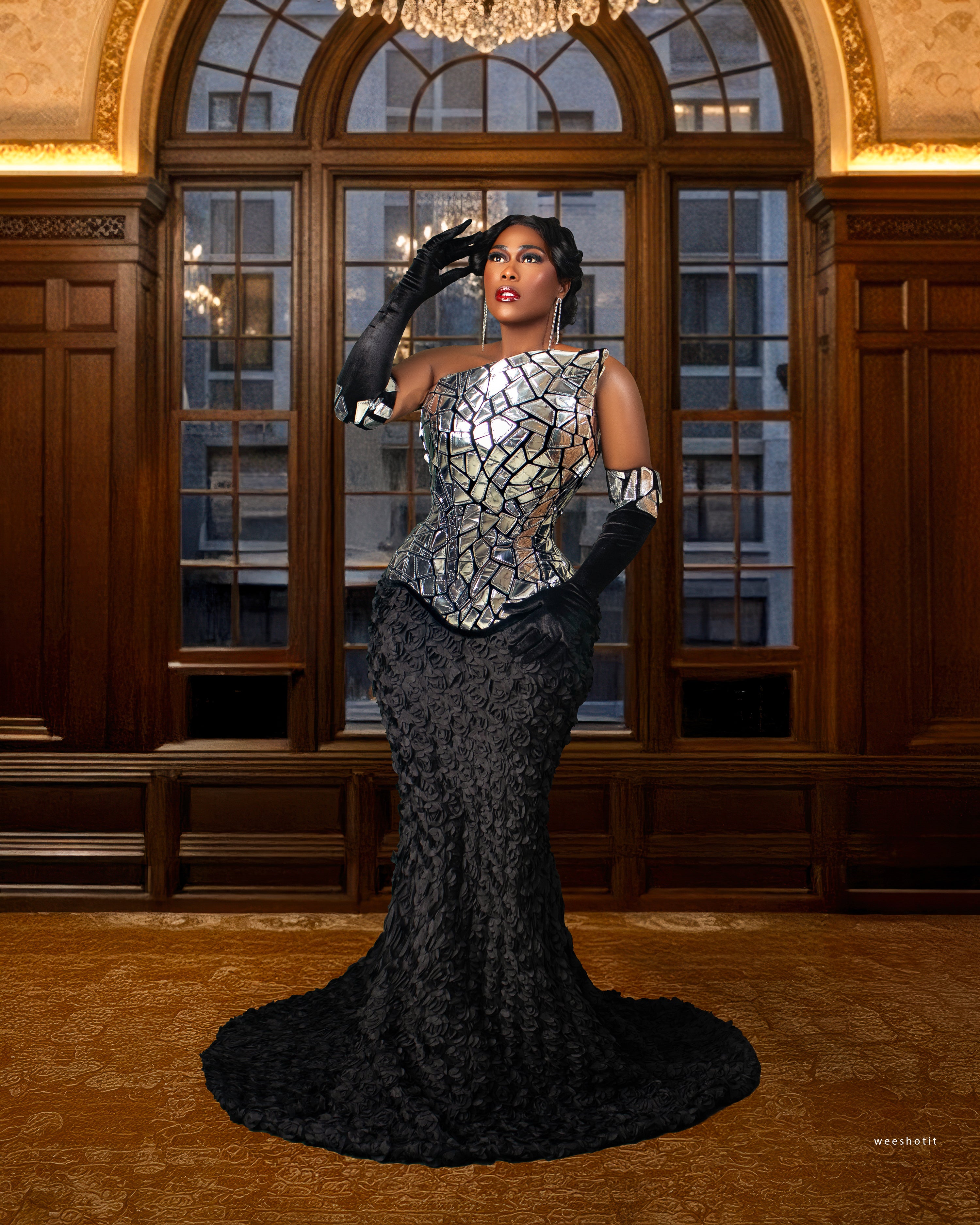 Anastasia Couture Corset Gown | Lace-Up Back Statement Gown