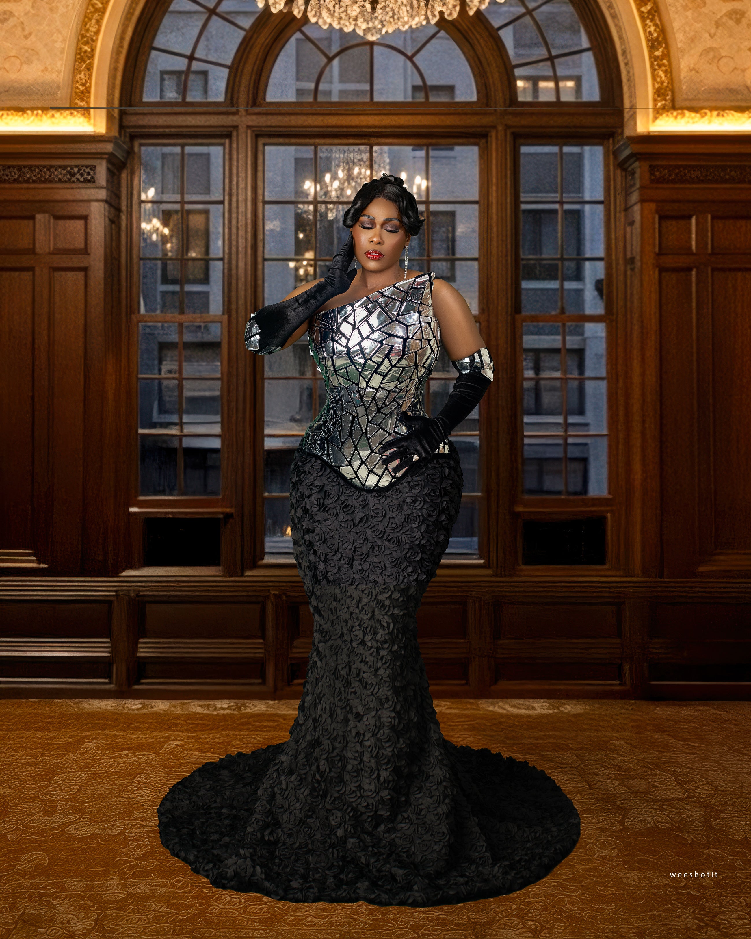 Anastasia Couture Corset Gown | Lace-Up Back Statement Gown